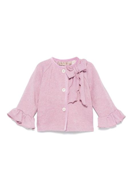 Cardigan neonata con fiocco LA STUPENDERIA | TCGC02M50